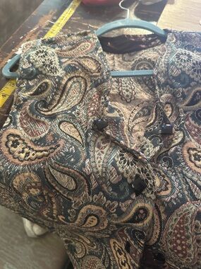 22” Bust Tapestry Cotton Vest, Beautifully Made Darted To Fit